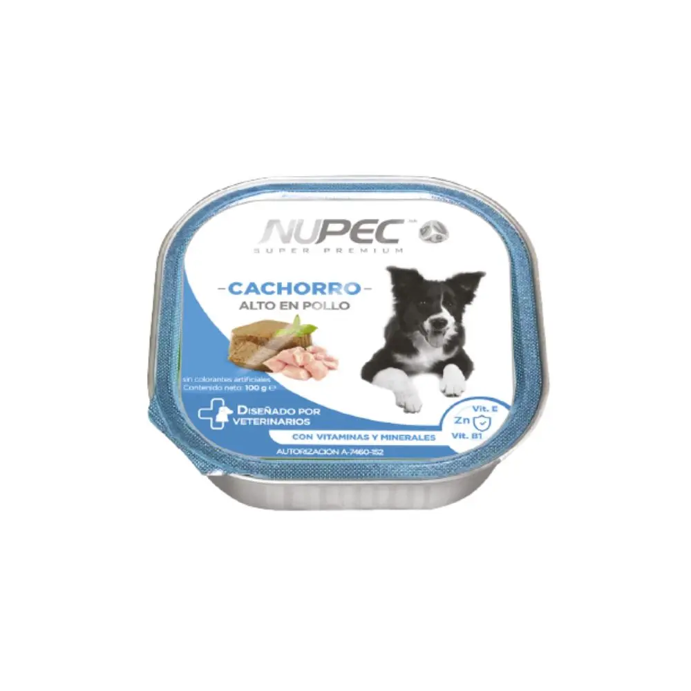 Nupec Alimento Humedo para Perro Cachorro Lata 100 g | Petloy Monterrey